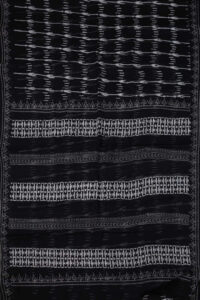 Black Geometric Pattern Kota Cotton saree